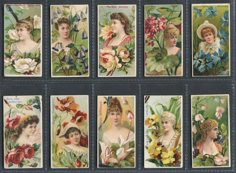 N75 Duke Cigarettes Floral Beauties Lot of (20) Cards