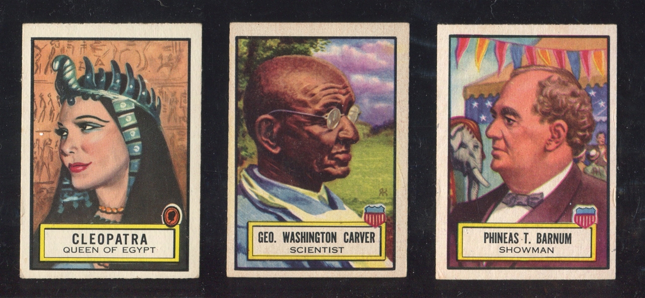 1952 Topps Look 'N See Lot of (6) Higher Grade Cards