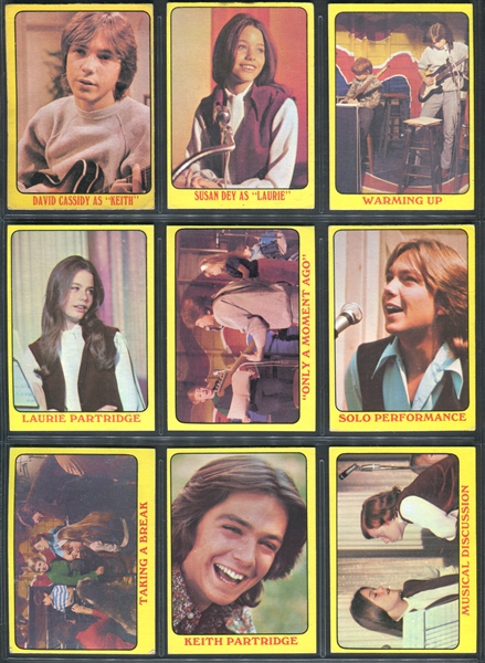 1971 Topps Partridge Family Yellow Series I Complete Set of (55) Cards