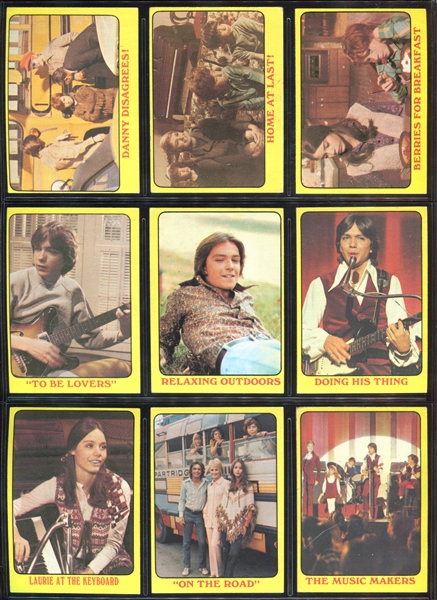 1971 Topps Partridge Family Yellow Series I Complete Set of (55) Cards