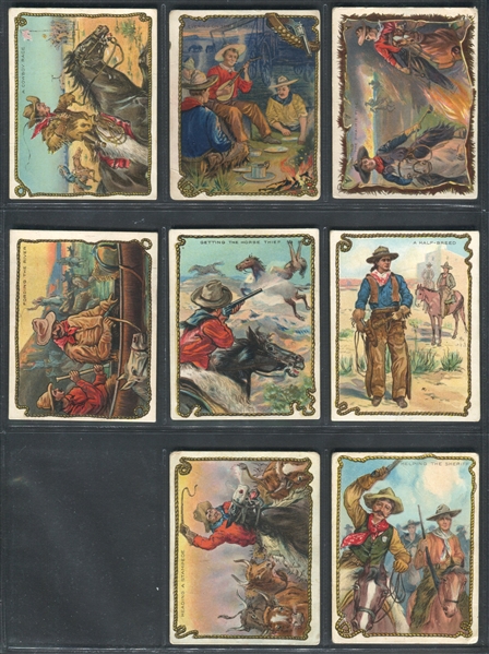 T53 Hassan Cigarettes Cowboy Series Near Complete Set (47/49) Cards