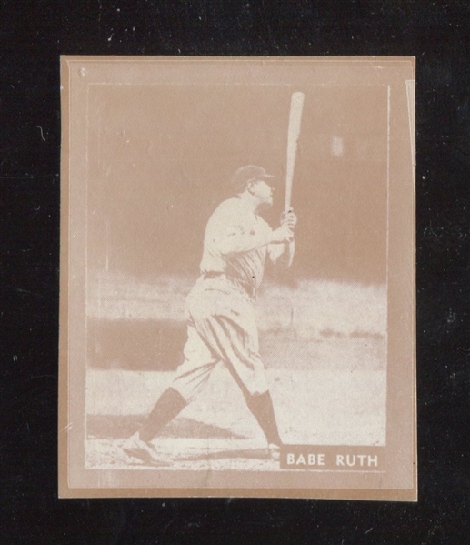 R199 Ray-O-Print Babe Ruth High Grade Card