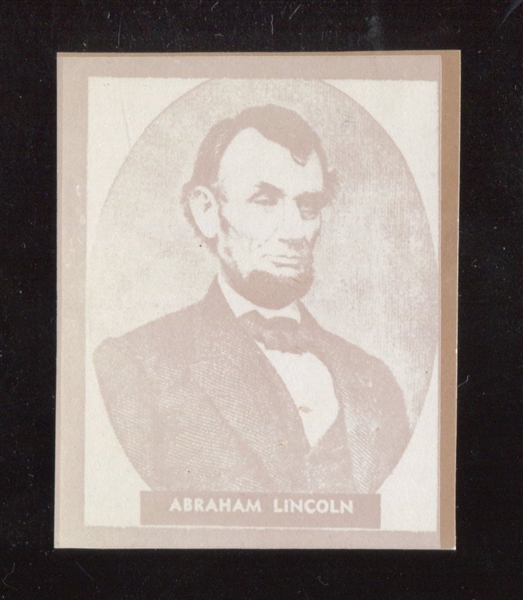 R199 Ray-O-Print Abraham Lincoln High Grade Card