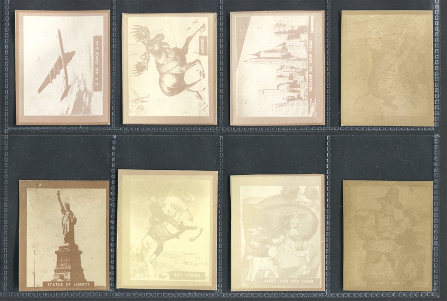 R199 Ray-O-Print Lot of (10) Cards With Statue of Liberty and NYC Skyline