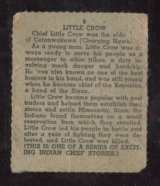 R722-3 Novel Package Indian Chief Stories #8 Little Crow