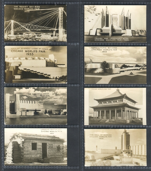 1933 Chicago World's Fair Small Card Possible Set of (24) 
