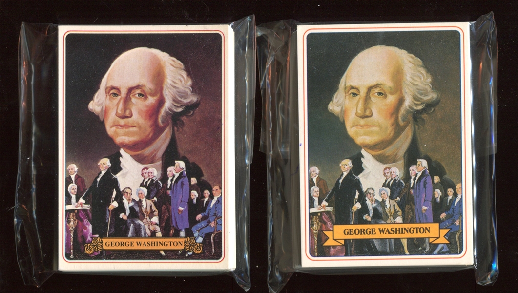 1976 Know Your Presidents Lot of (2) Different Complete Bakery Series 