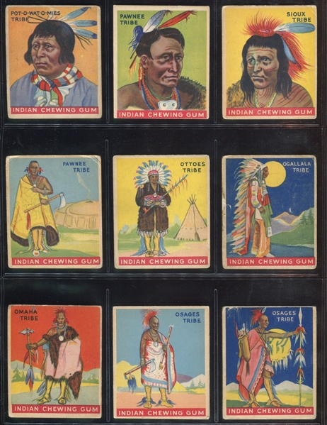 R773 Goudey Indian Gum Complete Set of (96) Cards