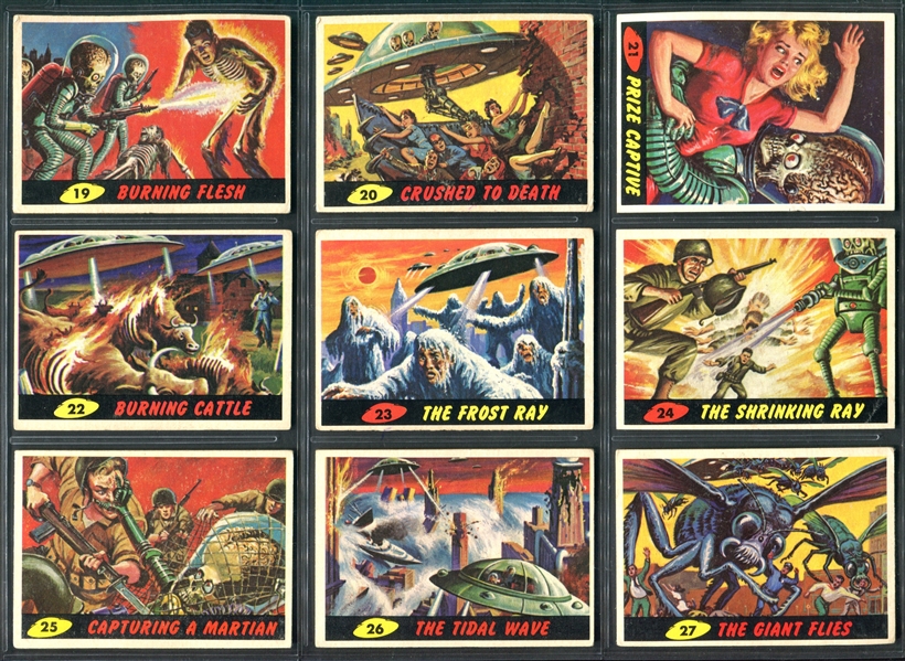 1962 Topps Mars Attacks Complete Set of (55) Cards