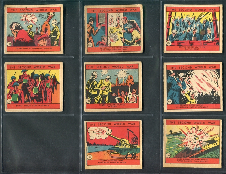 R126 W.S. Corp The Second World War Near Complete Set (42/48) Cards