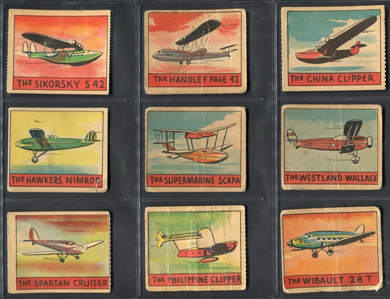 R132 Series of 48 Airplanes Near Complete Set (45/48) 