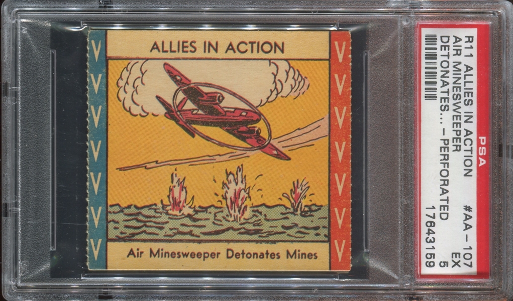 R11 W.H. Brady Allies in Action #AA-107 Air Minesweeper PSA5 EX