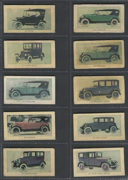 V60-2 Neilson's Automobiles (Color) Lot of (28) Cards