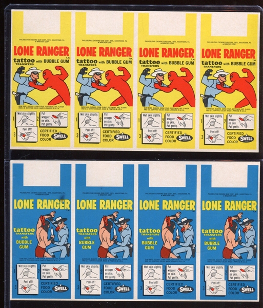 R788-12 Swell Lone Ranger Tattoos Lot of (16) Tattoos on (4) Sheets