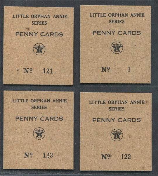 UO66-4 Texaco Gasoline Little Orphan Annie Lot of (23) Cards