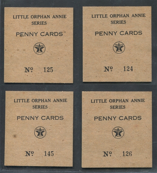 UO66-4 Texaco Gasoline Little Orphan Annie Lot of (23) Cards