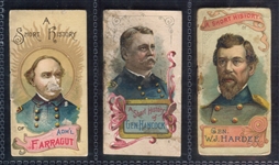 N78 Duke Cigarettes Civil War Generals Lot of (3) Booklets