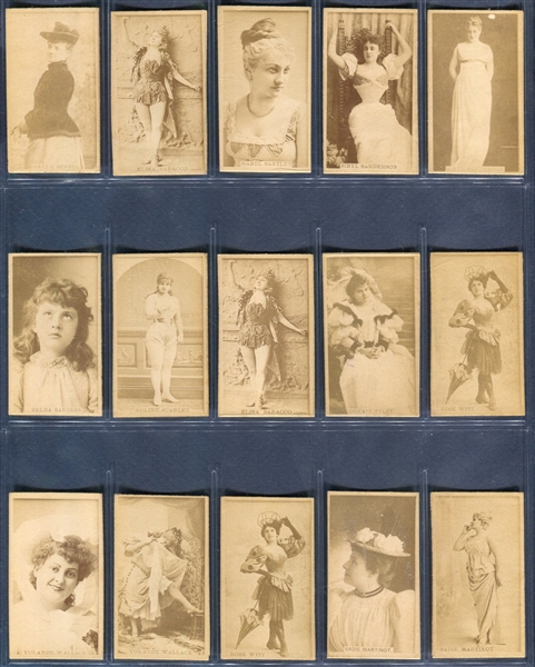 N245K Sweet Caporal Cigarettes Actors and Actresses Lot of (109) High Grade Cards