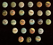 1930s Yank Junior Airplanes Pinbacks lot of (25) With Lindbergh and Others