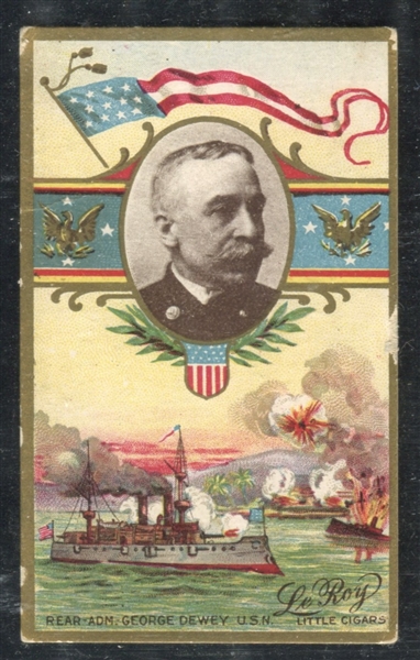 T63 L. Miller Generals Rear Admiral Dewey Type Card