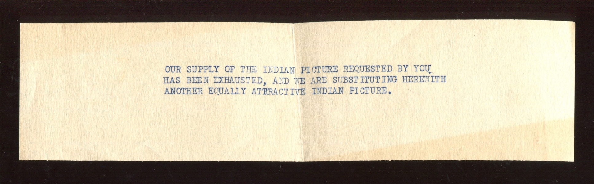 R74 Goudey Indian Gum Premium - IMPOSSIBLE Type Piece With Provenance