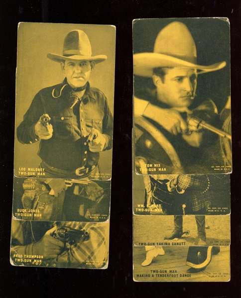 1920's Exhibit Western Series Two-Gun Exhibit Lot of (12) Cards