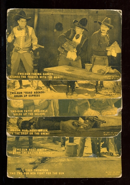 1920's Exhibit Western Series Two-Gun Exhibit Lot of (12) Cards