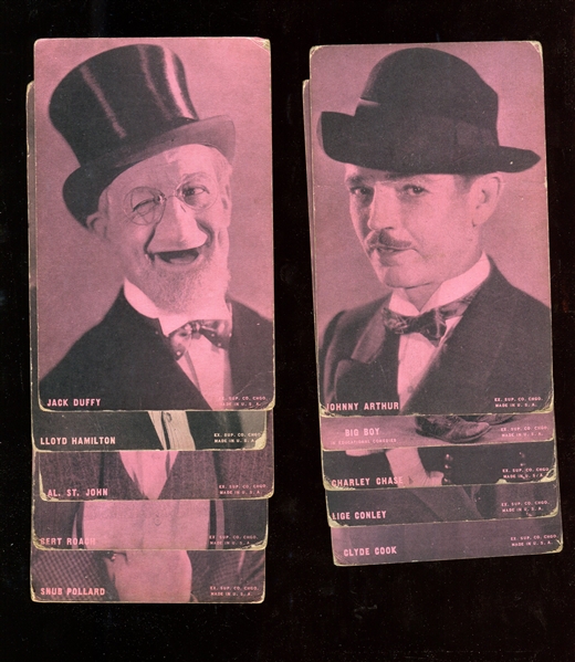 1920's Dark Pink Tint Movie Star Exhibit Lot of (17) With Lloyd and Keaton