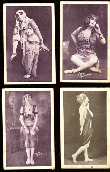 1920's Early Exhibit White Border Beauties lot of (9)