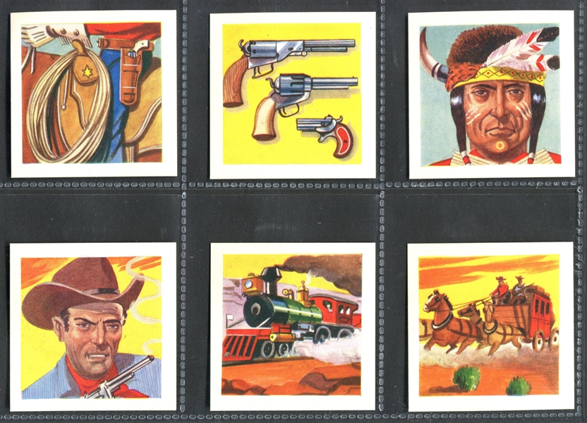 1963 Como Confectionery Wild West (Series 2) Complete Set of (25) Cards