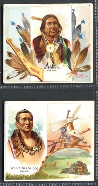 N36 Allen & Ginter American Indians Lot of (10) Cards