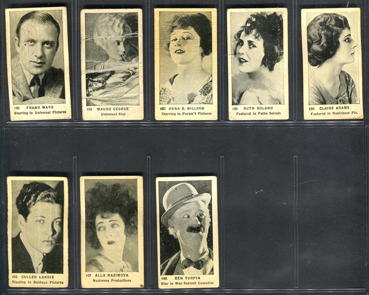 C142 Type 2 (With Series 4 Back) Movie Stars Lot of (60) Cards