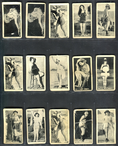 C142 Tobacco Products (Canada) Lot of (39) Mack Sennett Type 2 Cards