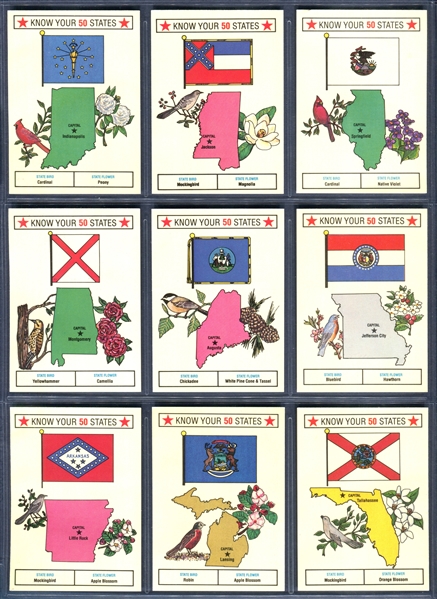 D-UNC Colonial Baking Know Your 50 States Complete Set of (50)
