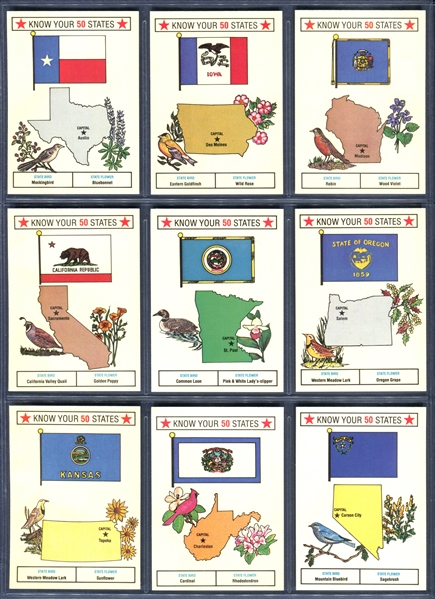 D-UNC Colonial Baking Know Your 50 States Complete Set of (50)