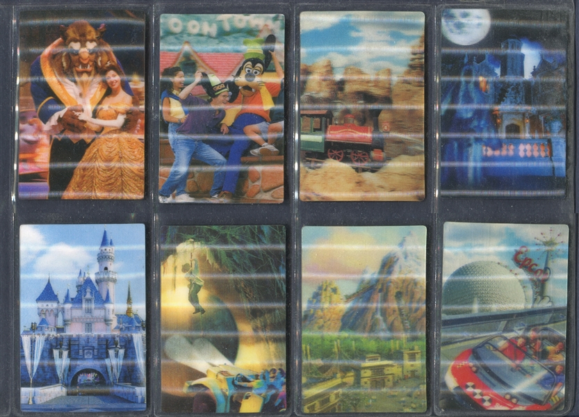 2005 McDonald's Disneyland 50th Anniversary Lenticular Cards Lot of (8)