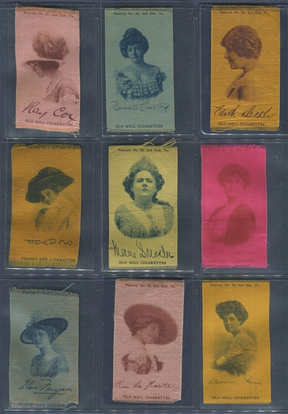 S72 ATC Actress Tobacco Silks (Mixed Brand) Lot of (56) Different