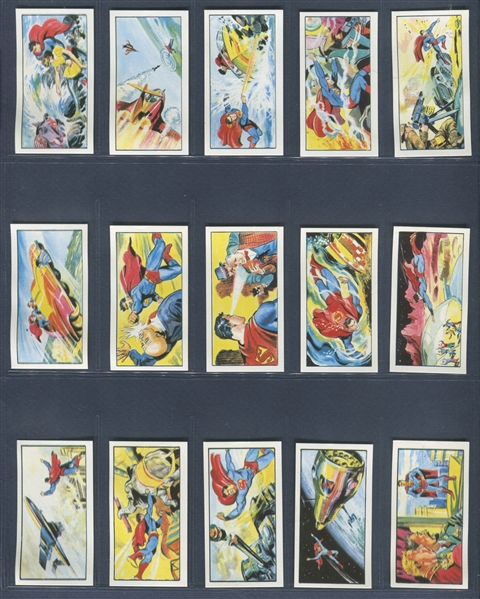 1968 Primrose Confectionery (UK) Superman Complete Set of (50) Cards