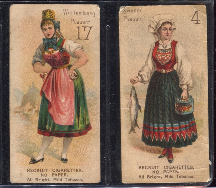 N376 H. Ellis Costumes of Women Lot of (2) Cards