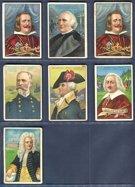 T68 Pan Handle Scrap Men of History (Silver Back) Lot of (16) Cards