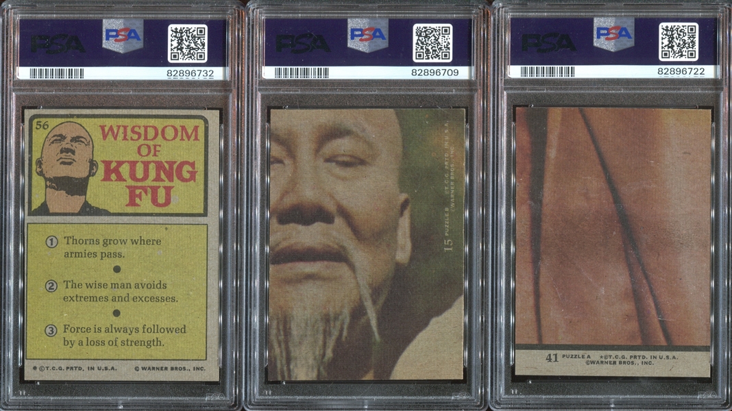 1973 Topps Kung Fu Lot of (6) PSA-Graded Cards