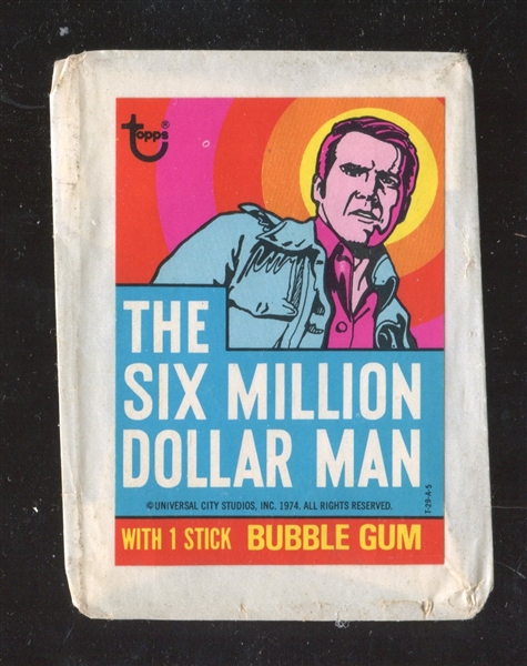 1975 Topps Six Million Dollar Man Test Wrapper