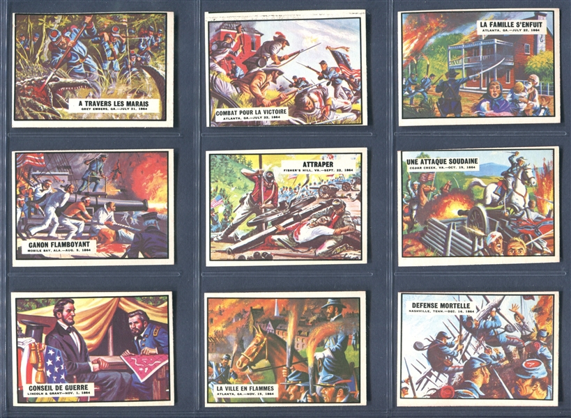 1965 A&B.C. French Civil War News High Grade Complete Set of (88) Cards