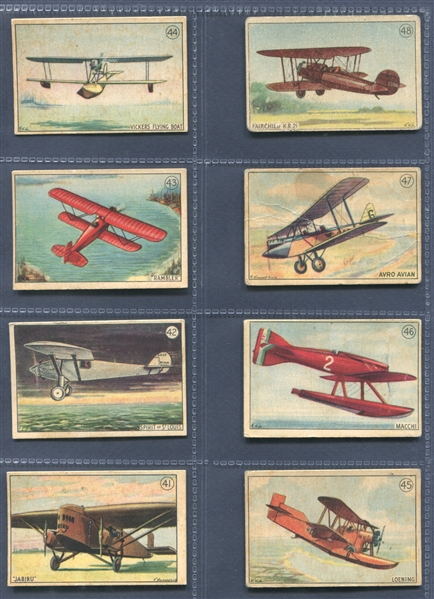 V88 Paterson Chocolates Aviation Series Complete Set of (52) Cards