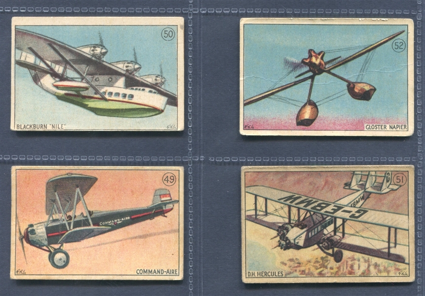 V88 Paterson Chocolates Aviation Series Complete Set of (52) Cards