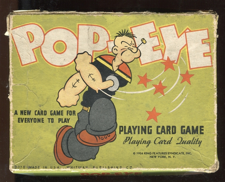 Fantastic Popeye Card Games and Other Items Lot
