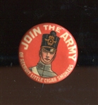 Fantastic 1910s Recruit Little Cigar Smokers Pinback