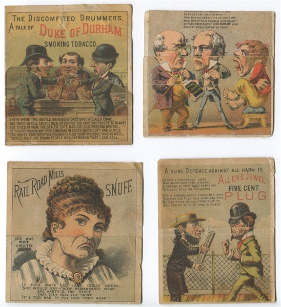 19th Century Metamorphic Cards lot of (4)