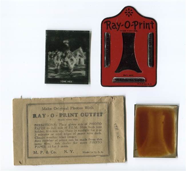 R199 Ray-O-Print Developing Kit - Tom Mix Negative