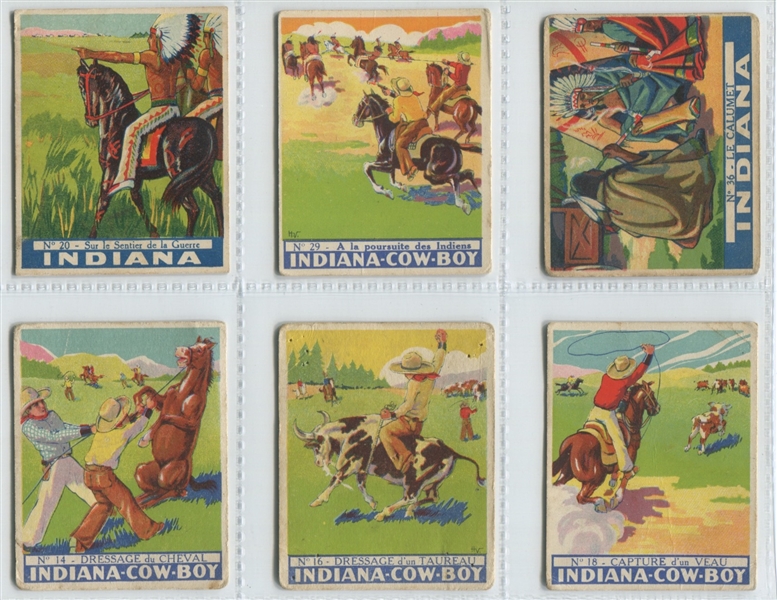 Fantastic Donat (France) Chocolates group of (12) Cow-boy and Indian cards
